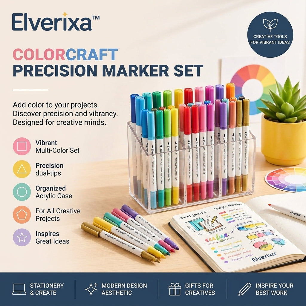 Elverixa™ ColorCraft Precision Marker Set