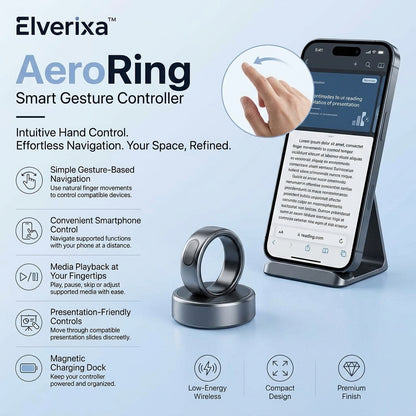 Elverixa™ AeroRing Smart Gesture Controller