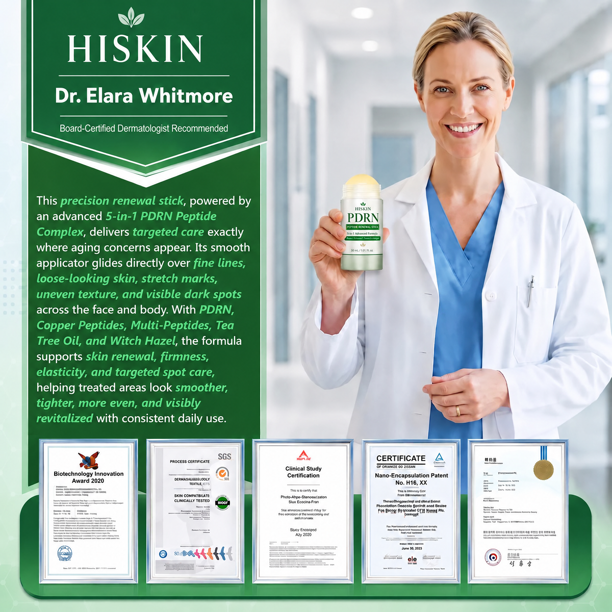 𝑯𝑰𝑺𝑲𝑰𝑵® PDRN Anti‑Aging & Targeted Spot Care(👨‍⚕️Helps Smooth Wrinkles, Support Firmer‑Looking Skin, and Improve The Appearance Of Visible Spots in 7 days🕑)