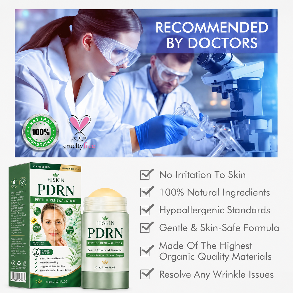 𝑯𝑰𝑺𝑲𝑰𝑵® PDRN Anti‑Aging & Targeted Spot Care(👨‍⚕️Helps Smooth Wrinkles, Support Firmer‑Looking Skin, and Improve The Appearance Of Visible Spots in 7 days🕑)
